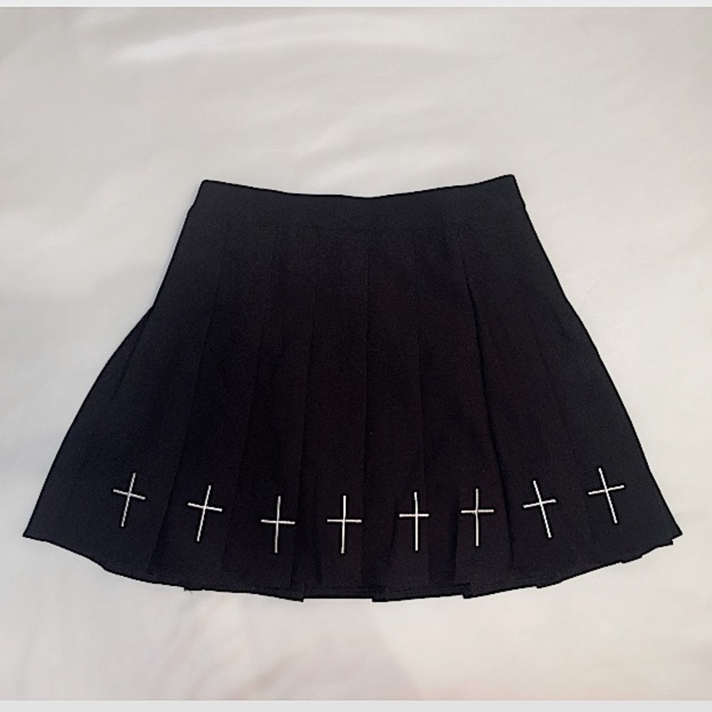 Black Cross Skirt